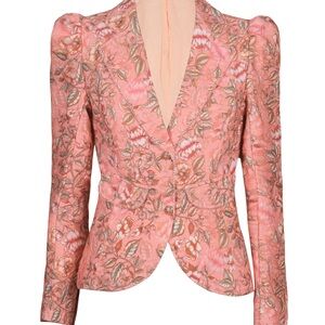 Lulu Zagame Floral Pink Blazer